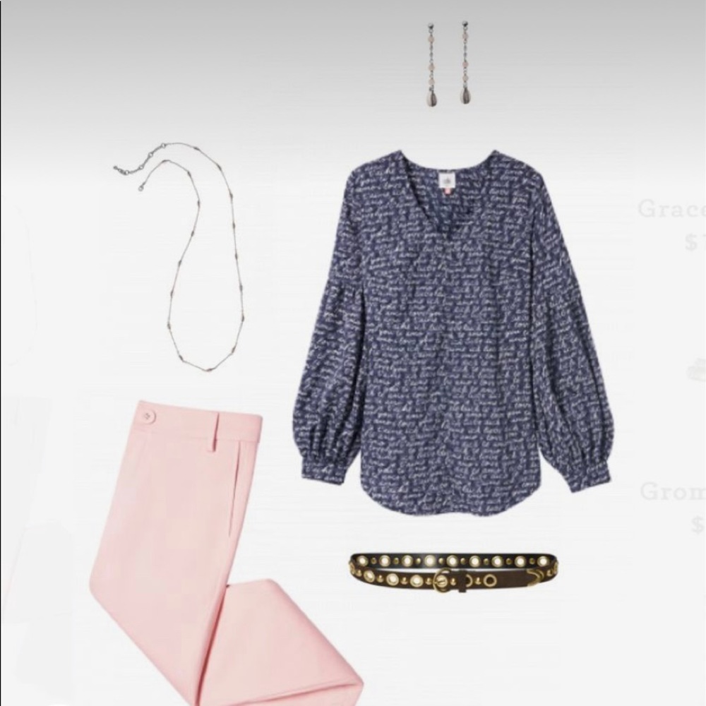 CAbi Te Amo blouse - love in many languages great for Valentines Day